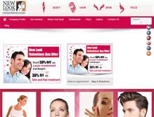 Tablet Screenshot of newlookskinclinic.com